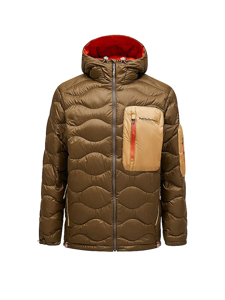 PEAK PERFORMANCE | Piumino da uomo Helium Utility con cappuccio | Marrone chiaro