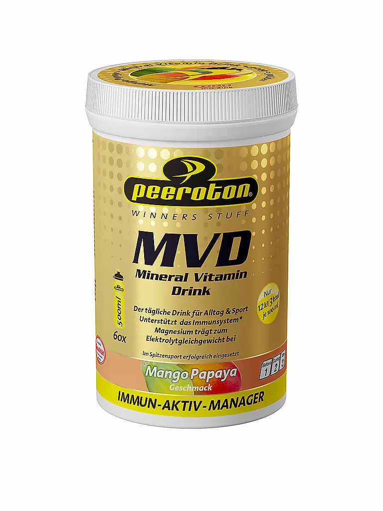 PEEROTON | Bevanda in polvere MVD Mango/Papaya 300g | Multicolore