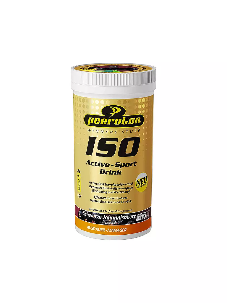 PEEROTON | Bevanda isotonica in polvere Iso Active Ribes Nero 300g | Multicolore