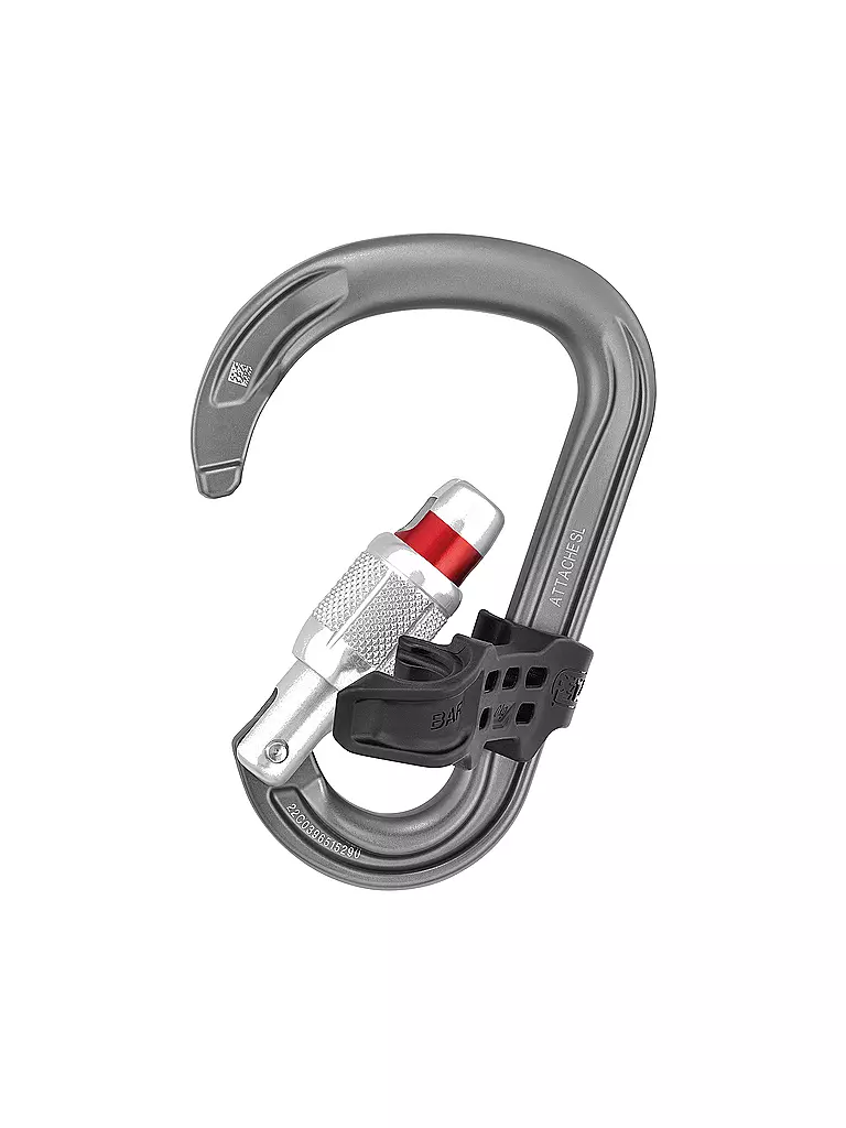 PETZL | Moschettone Attache Bar Screw Lock | Grigio