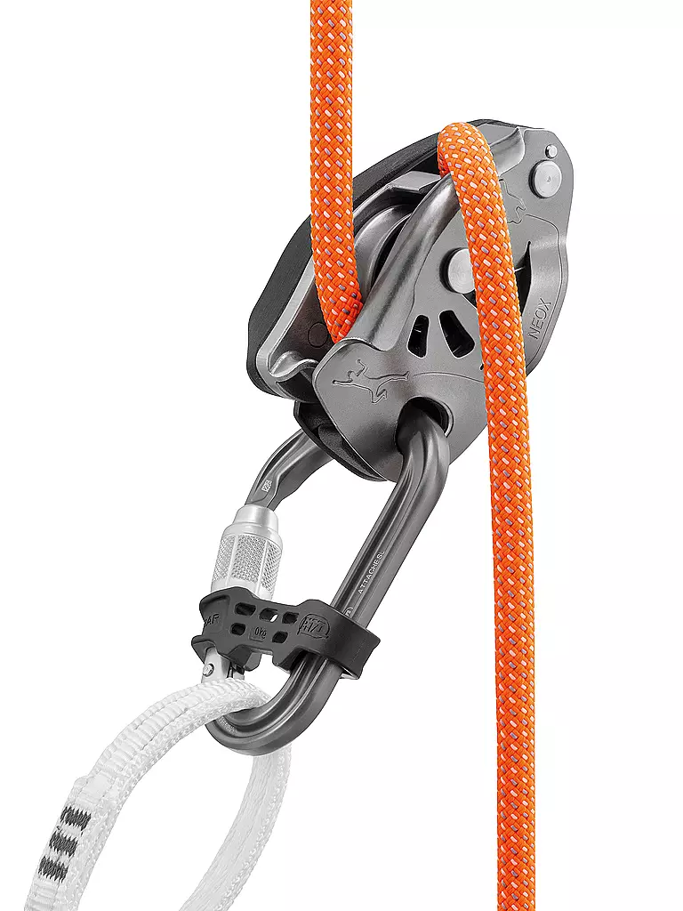 PETZL | Moschettone Attache Bar Screw Lock | Grigio