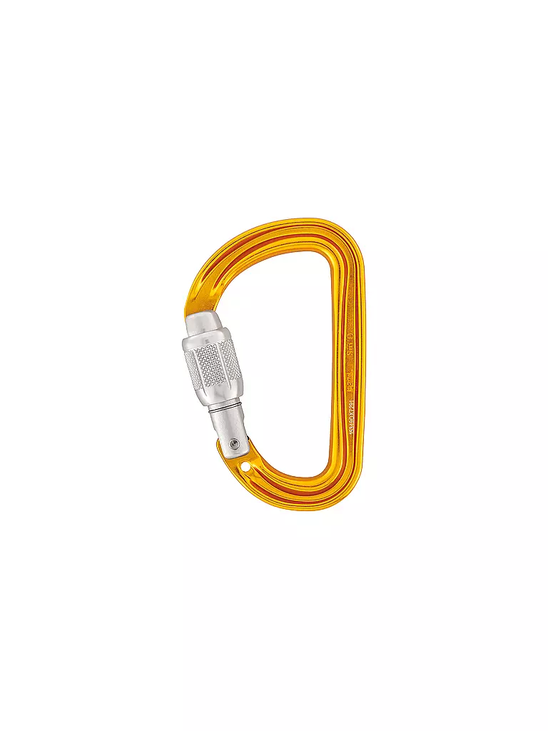 PETZL | Moschettone Sm'D Screw Lock | Giallo