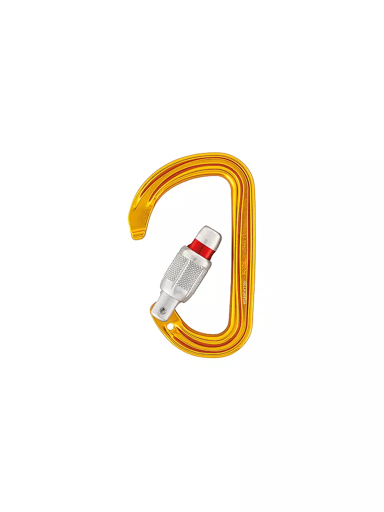 PETZL | Moschettone Sm'D Screw Lock | Giallo
