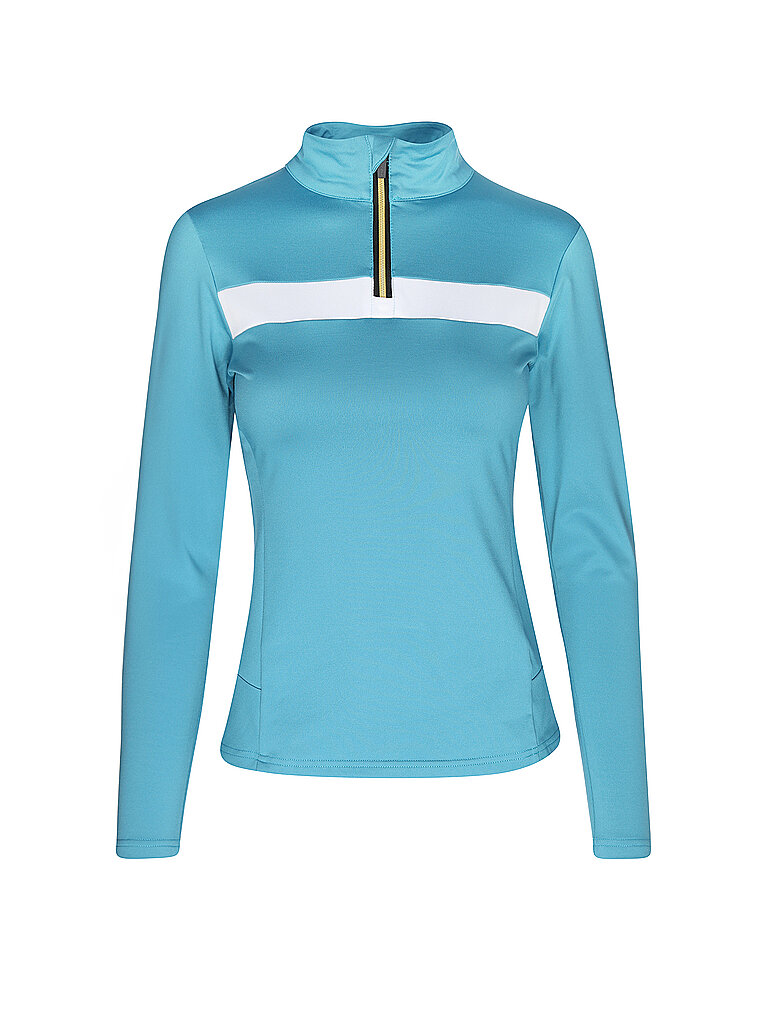 Zipshirt intimo da donna con accenti dorati blu 44
