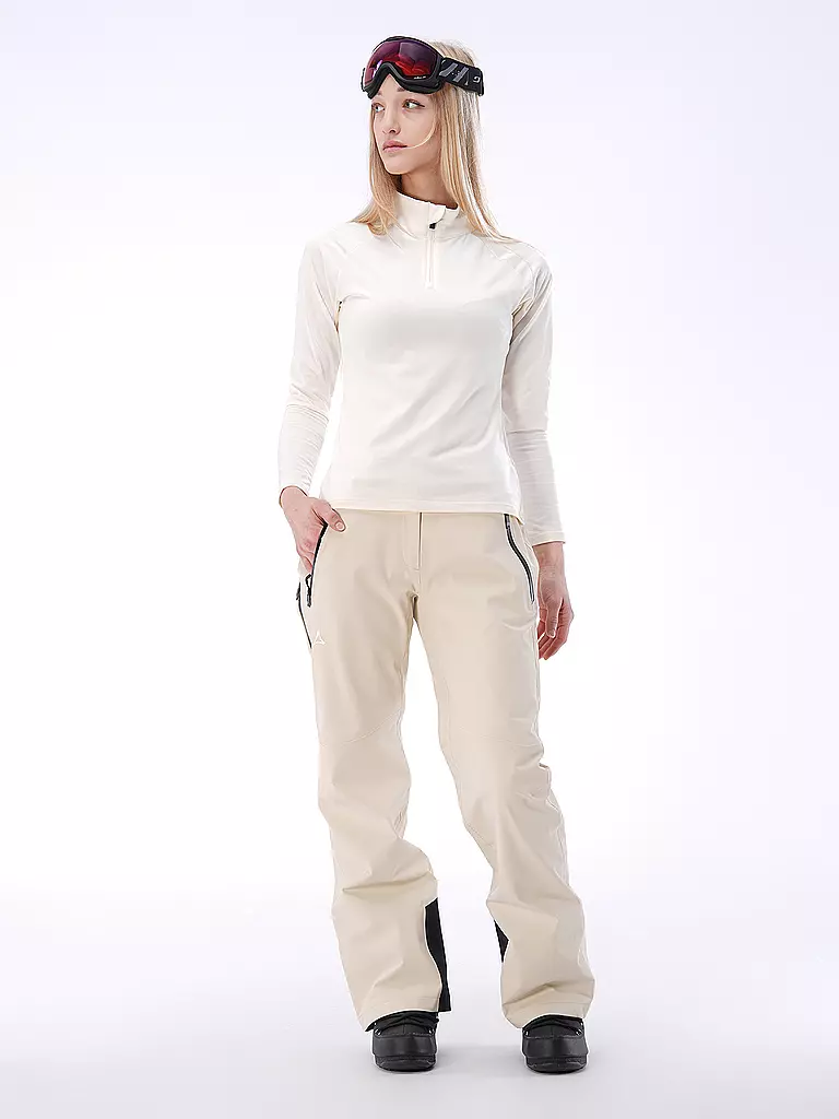 PHENIX | Damen Unterzieh Zipshirt Retro Future | Bianco