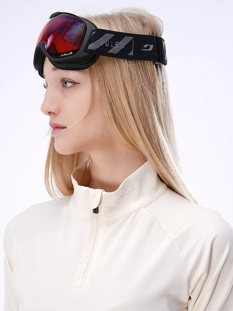 PHENIX | Damen Unterzieh Zipshirt Retro Future | Bianco