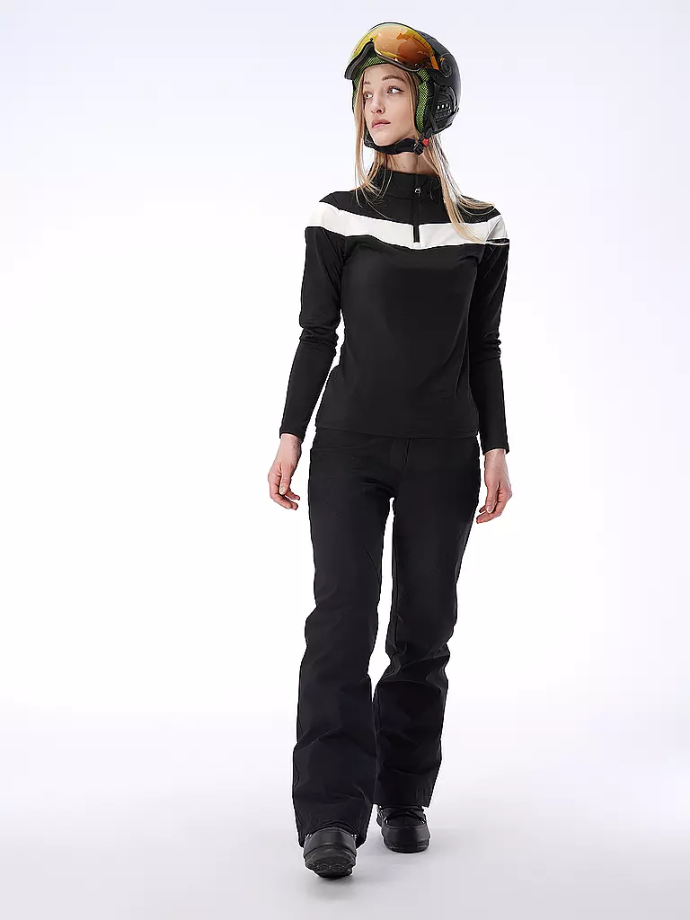 PHENIX | Damen Unterzieh Zipshirt Space Hunter | Nero