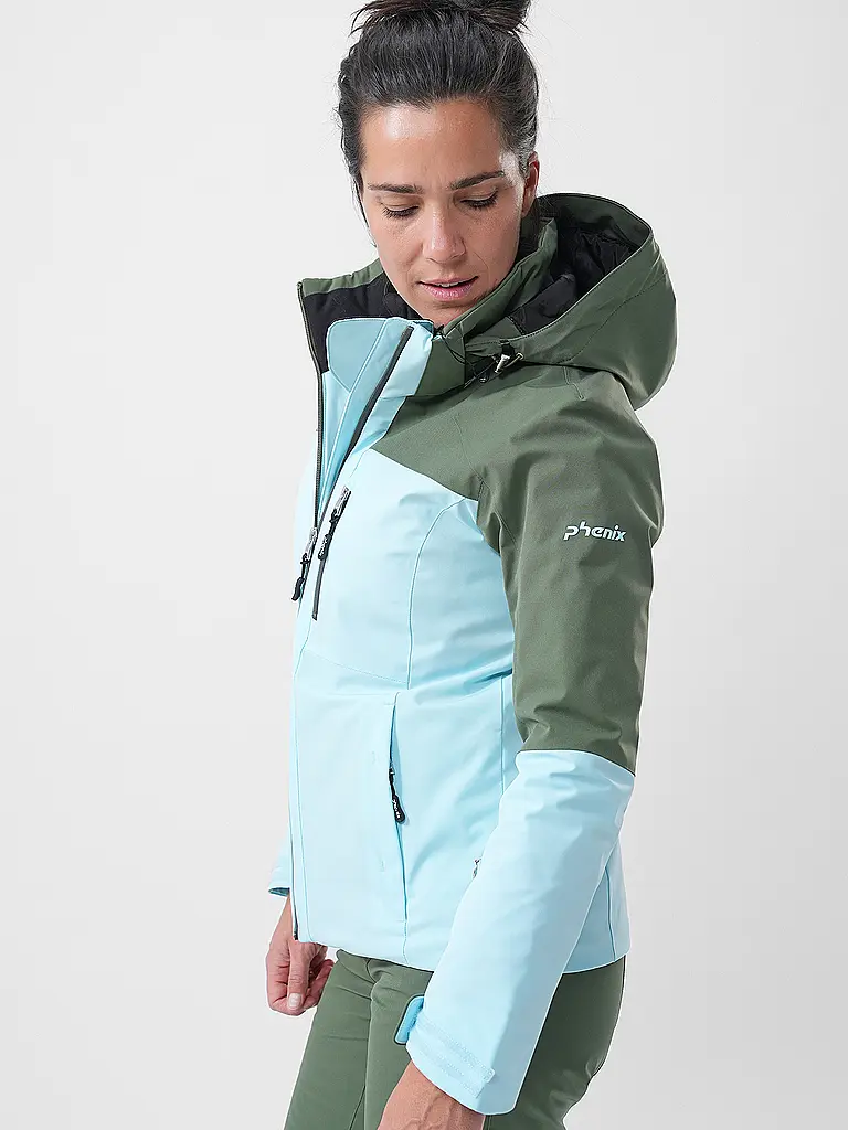PHENIX | Giacca da sci da donna Bicolor Block | Blu chiaro