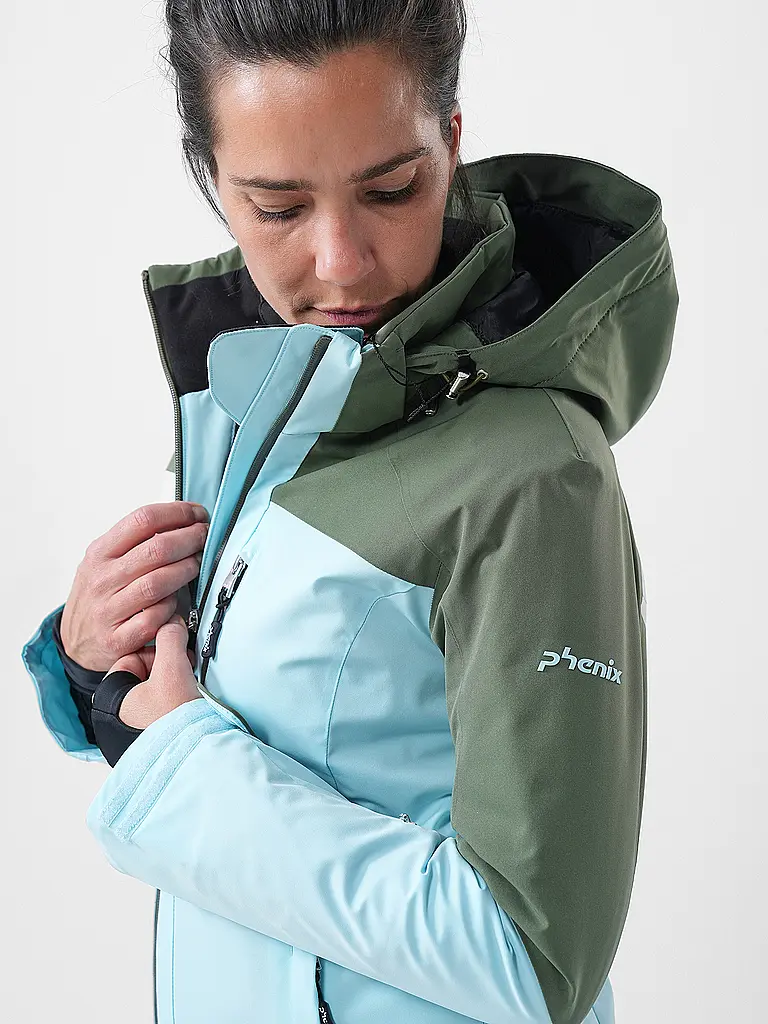 PHENIX | Giacca da sci da donna Bicolor Block | Blu chiaro