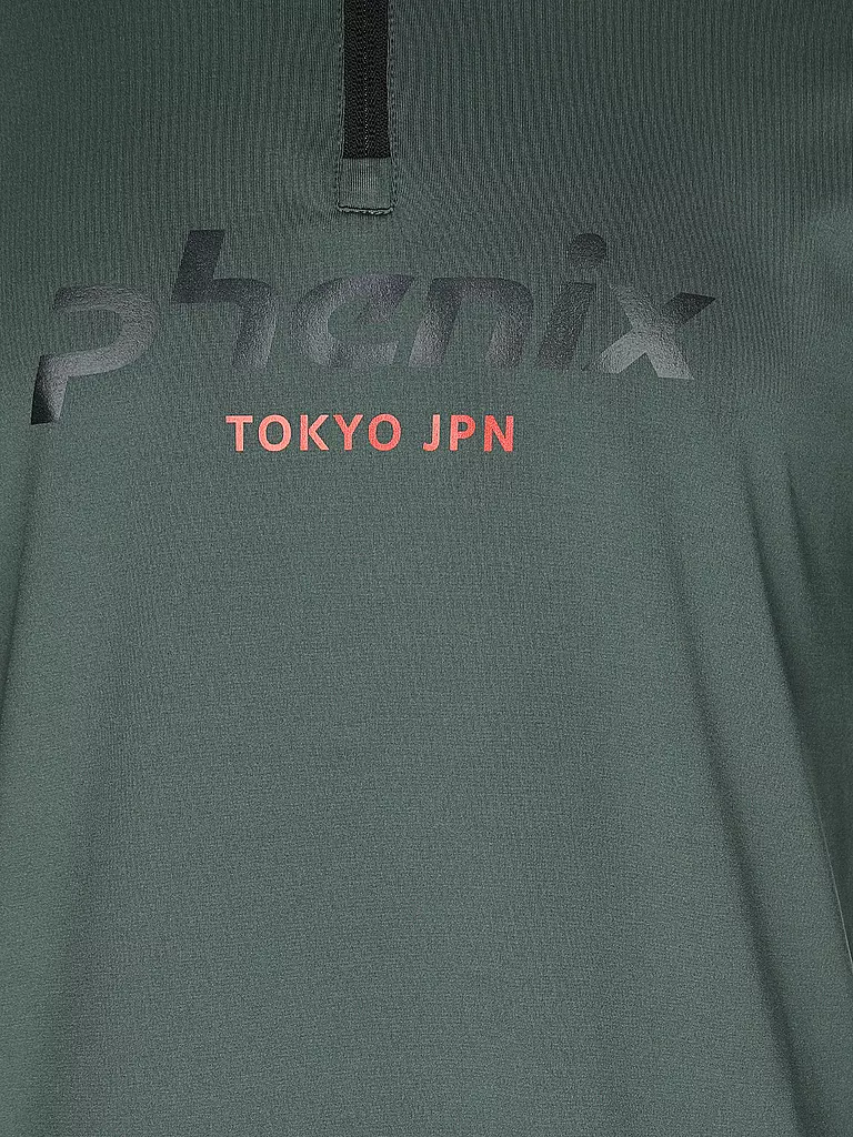 PHENIX | Herren Unterzieh Zipshirt  PH Logo Inner | Verde scuro