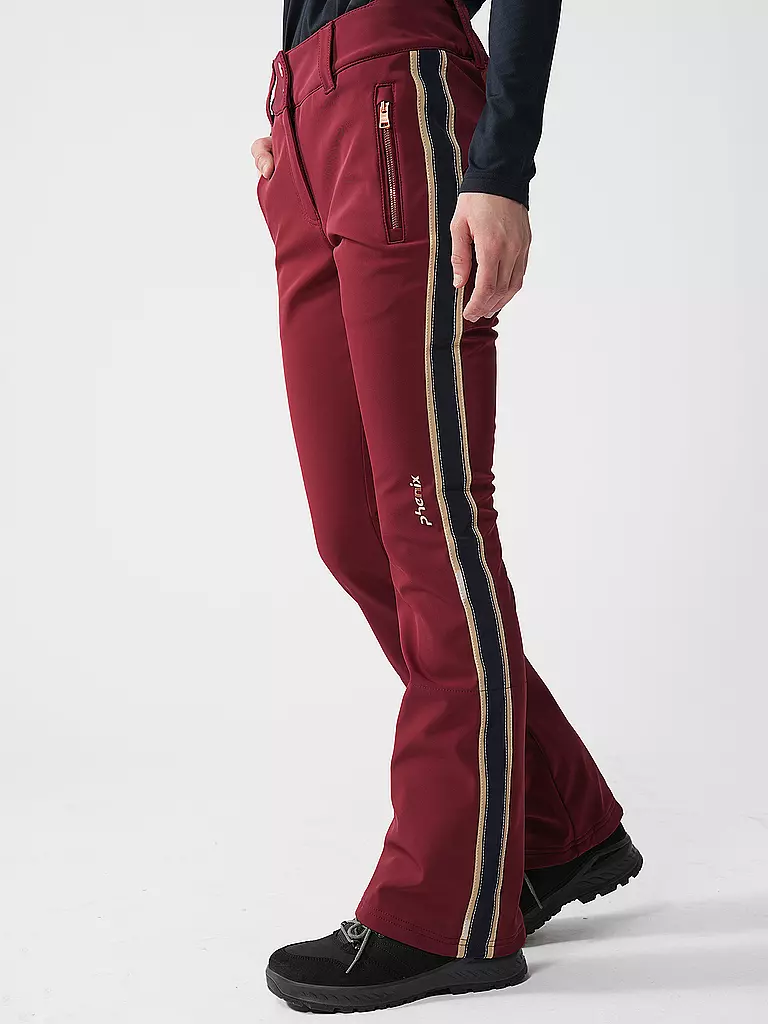 PHENIX | Pantaloni da sci da donna | Rosso scuro