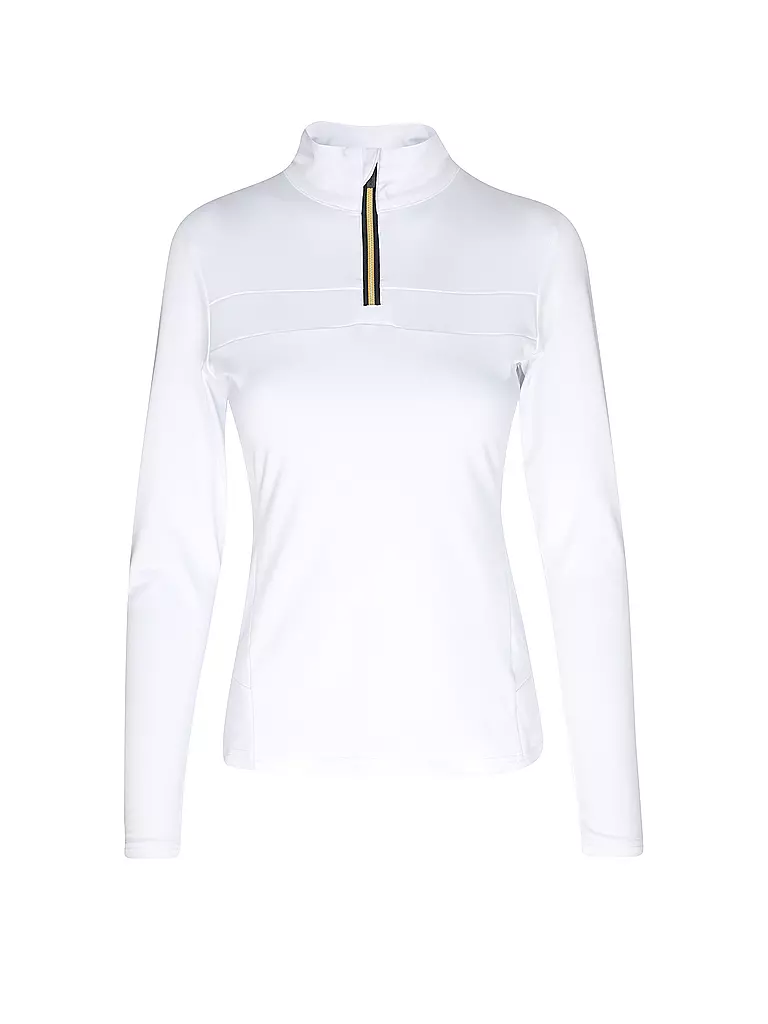 PHENIX | Zipshirt intimo da donna con accenti dorati | Bianco