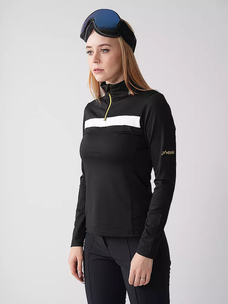 PHENIX | Zipshirt intimo da donna con accenti dorati |