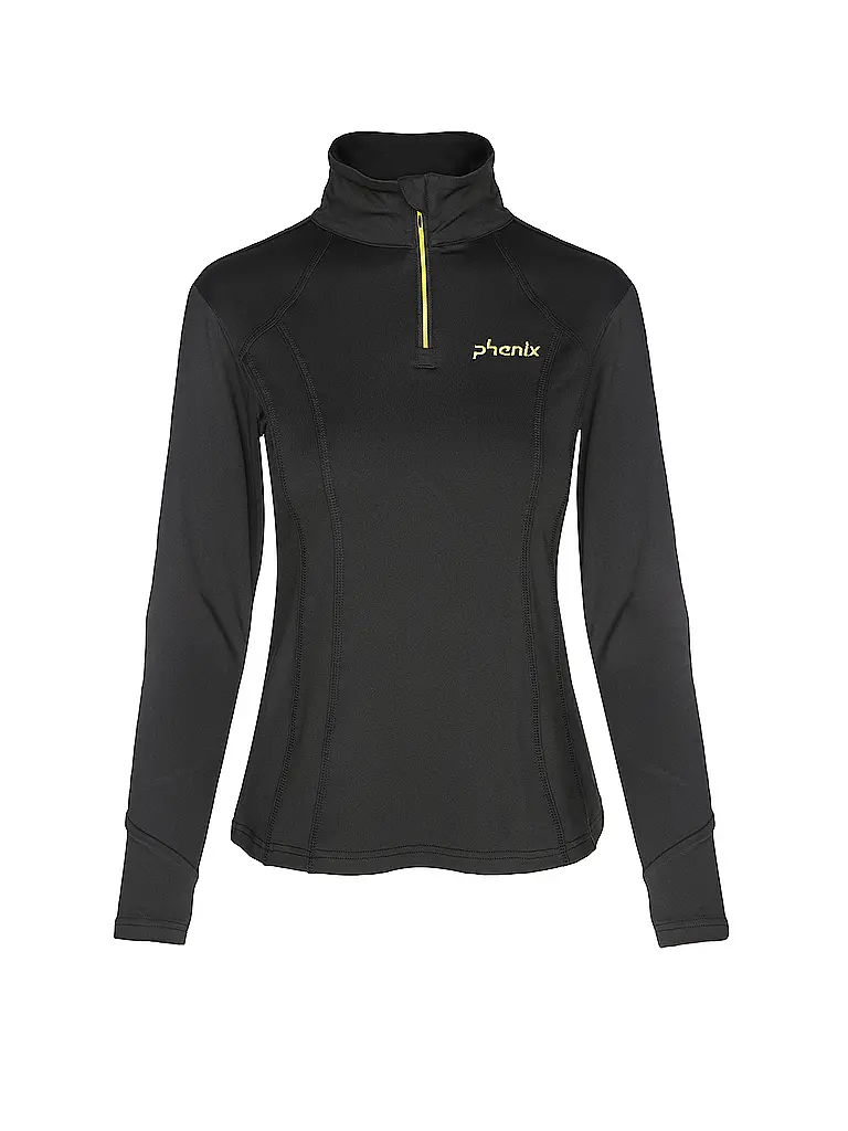 PHENIX | Zipshirt intimo da donna | Nero