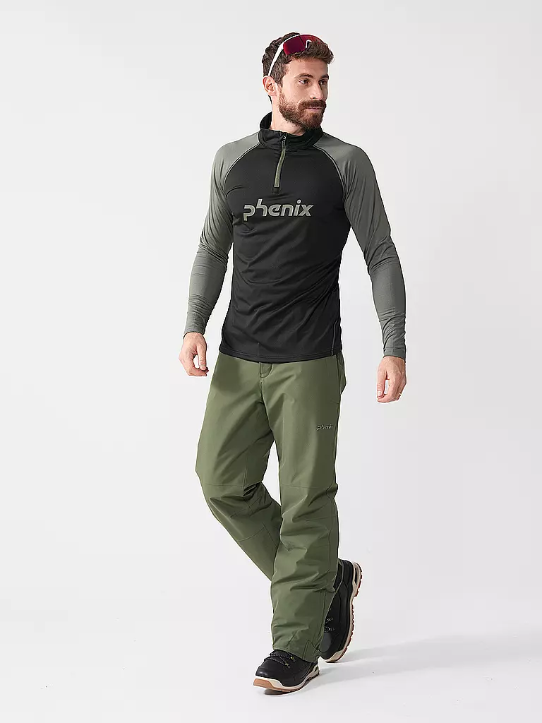 PHENIX | Zipshirt intimo da uomo | Nero