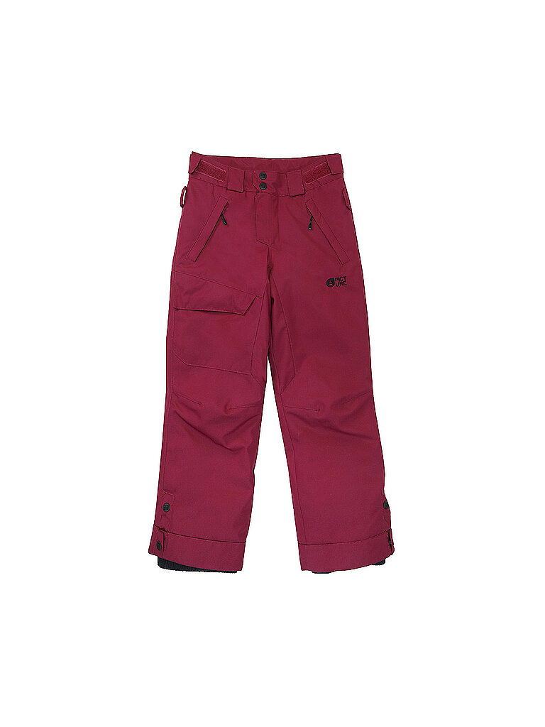 Pantaloni da sci Time da ragazza rosso scuro 152-158