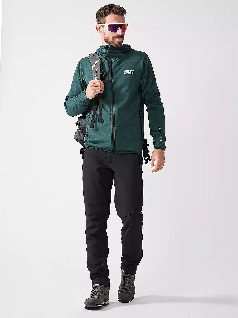 PICTURE | Giacca in pile da uomo Bake Grid Fleece | Blu scuro