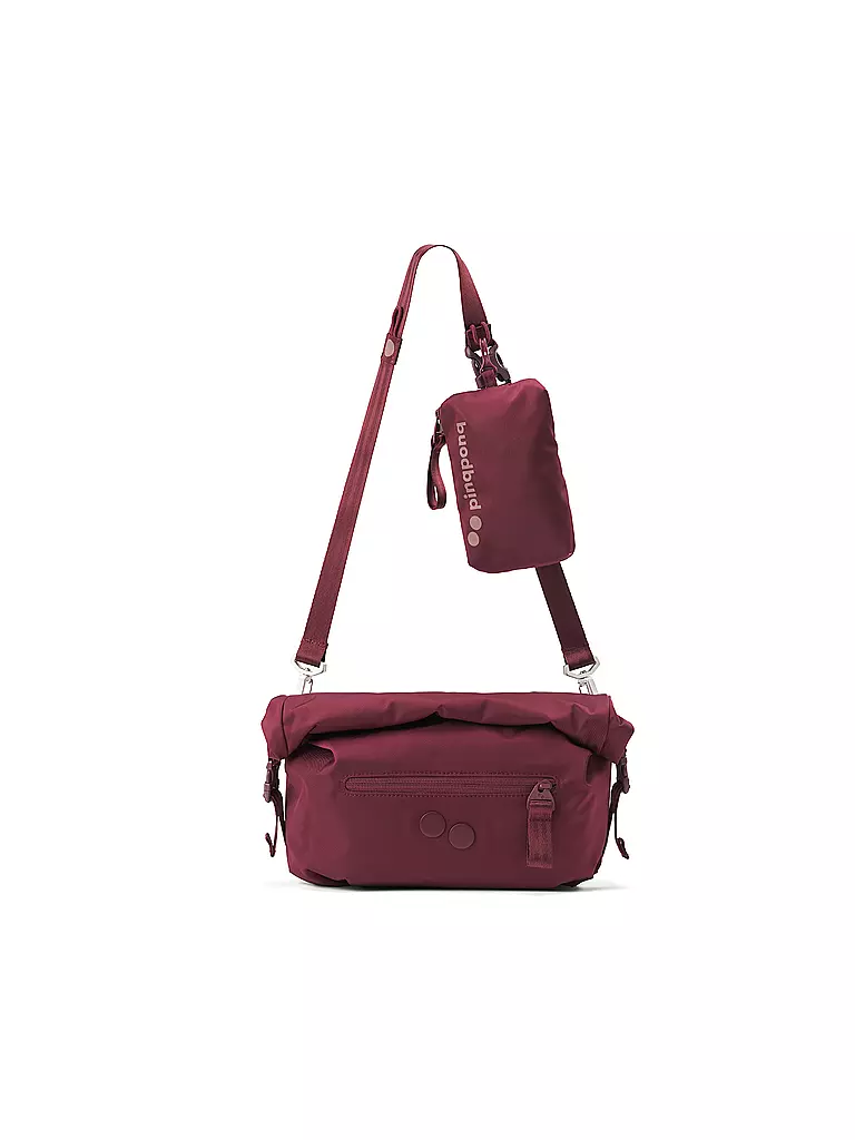 PINQPONQ | Borsa a tracolla Aksel 7L | Rosso scuro