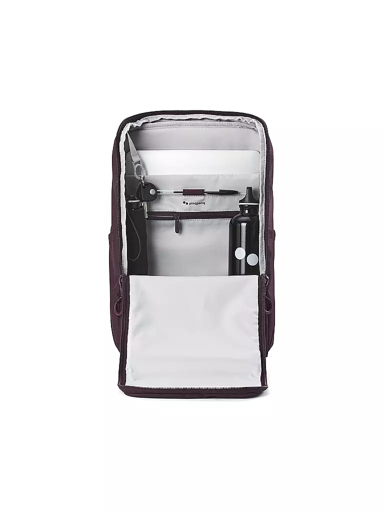 PINQPONQ | Rucksack Purik 21L | Rosso scuro