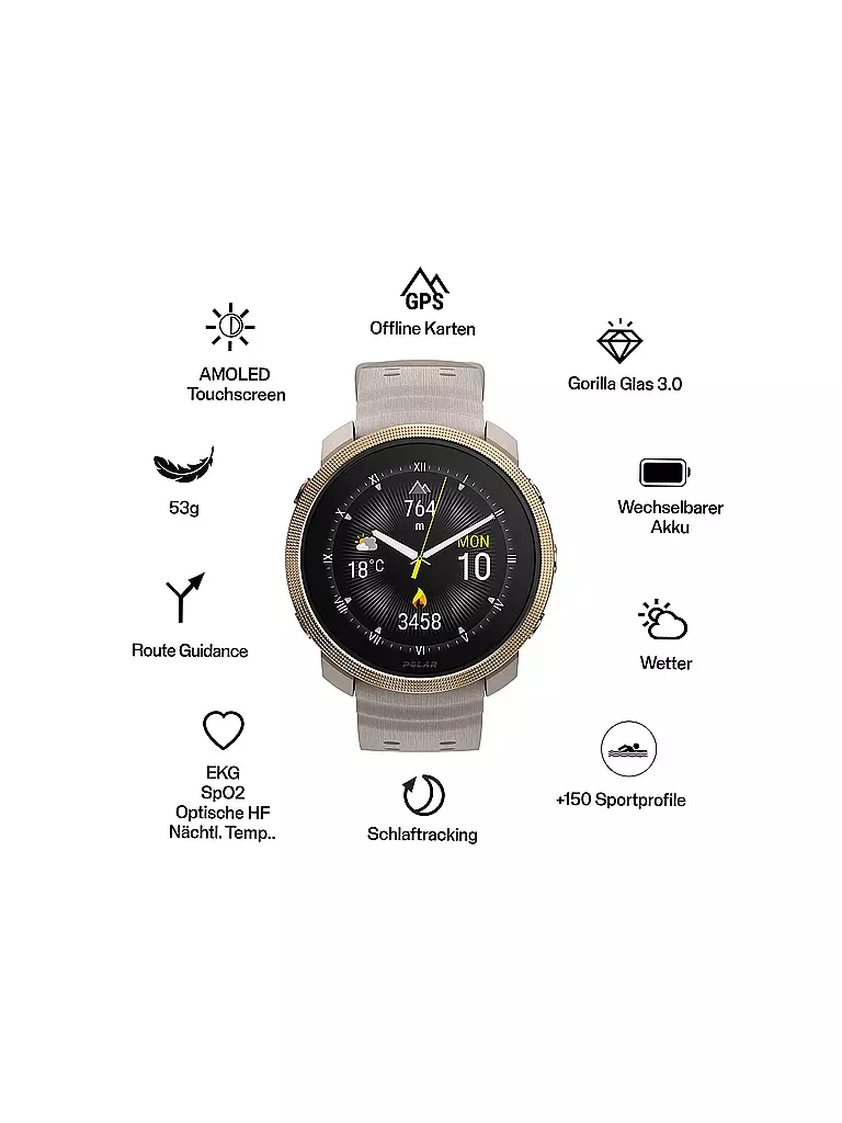 POLAR | Fitness-Smartwatch Vantage M3 | Oro