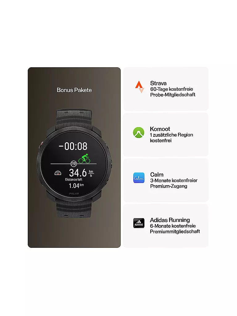 POLAR | Fitness-Smartwatch Vantage M3 | Nero