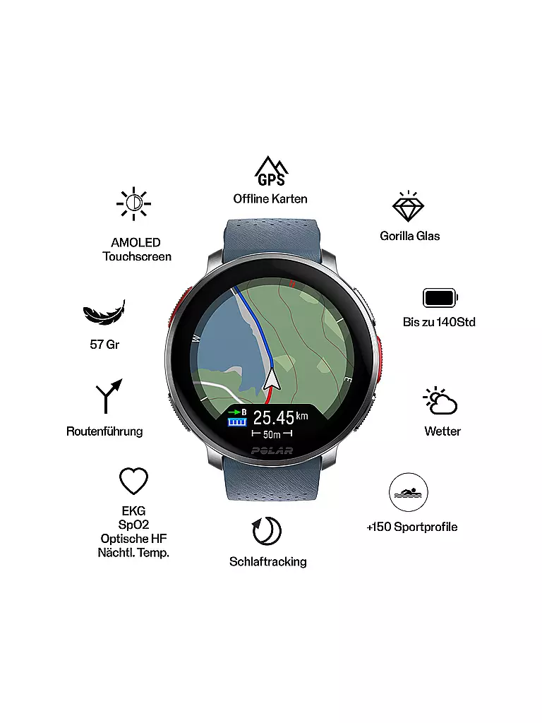 POLAR | GPS-Multisport Vantage V3 S-L | Blu