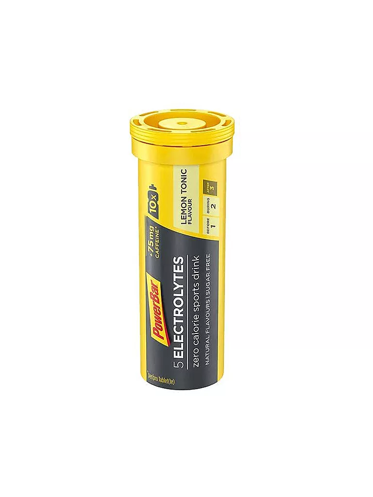 POWER BAR | 5 Electrolytes Compresse Effervescenti Lemon Tonic | Multicolore
