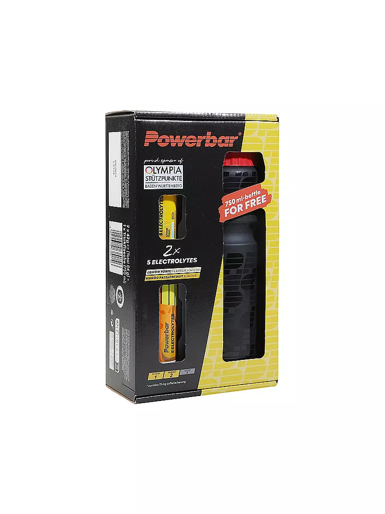 POWER BAR | 5 Electrolytes Multiflavour + Borraccia 750ml | Multicolore