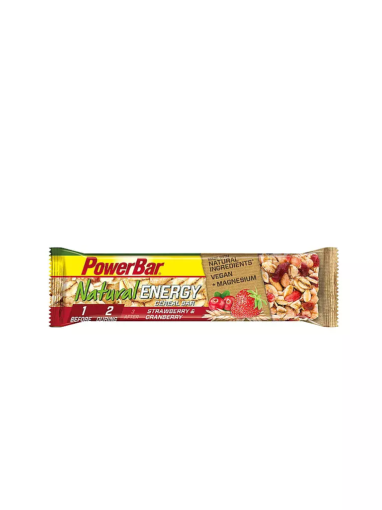 POWER BAR | Barretta energetica Natural Energy Cereal Fragola-Mirtillo Rosso 40g | Multicolore