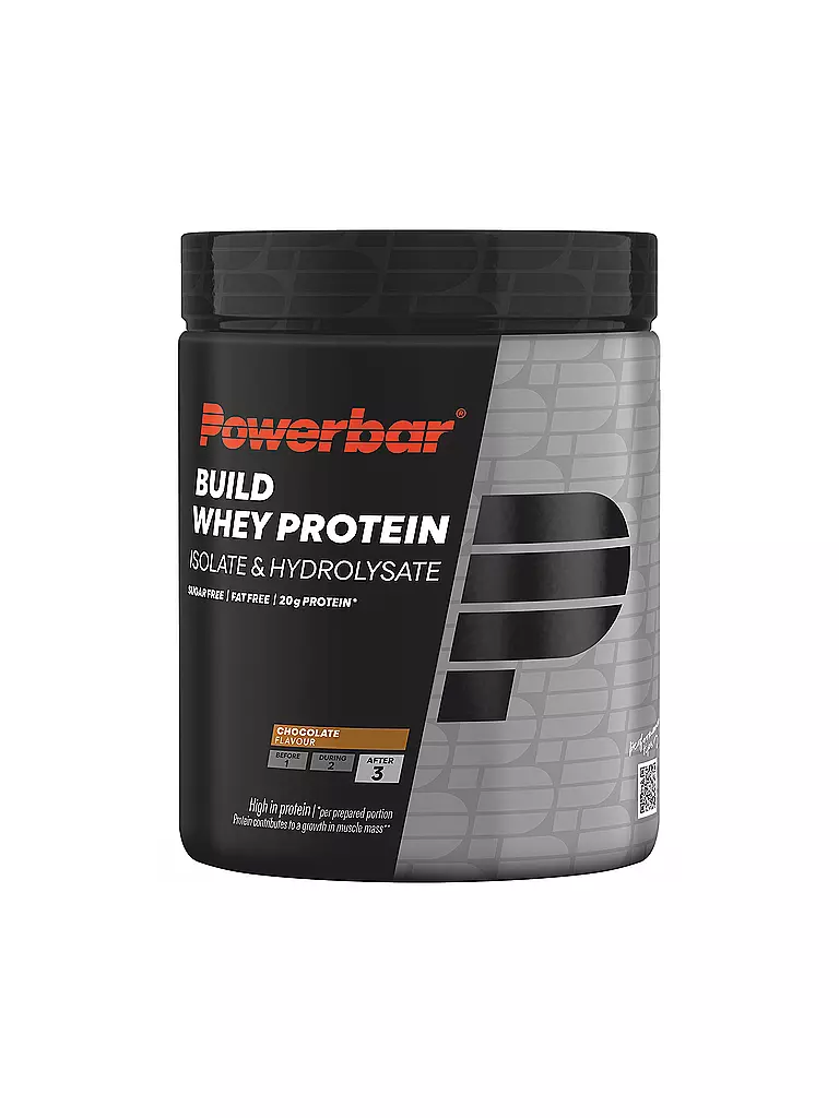 POWER BAR | Bevanda in polvere Build Whey Protein Isolate & Hydroisolate in polvere 550g Cioccolato | Multicolore