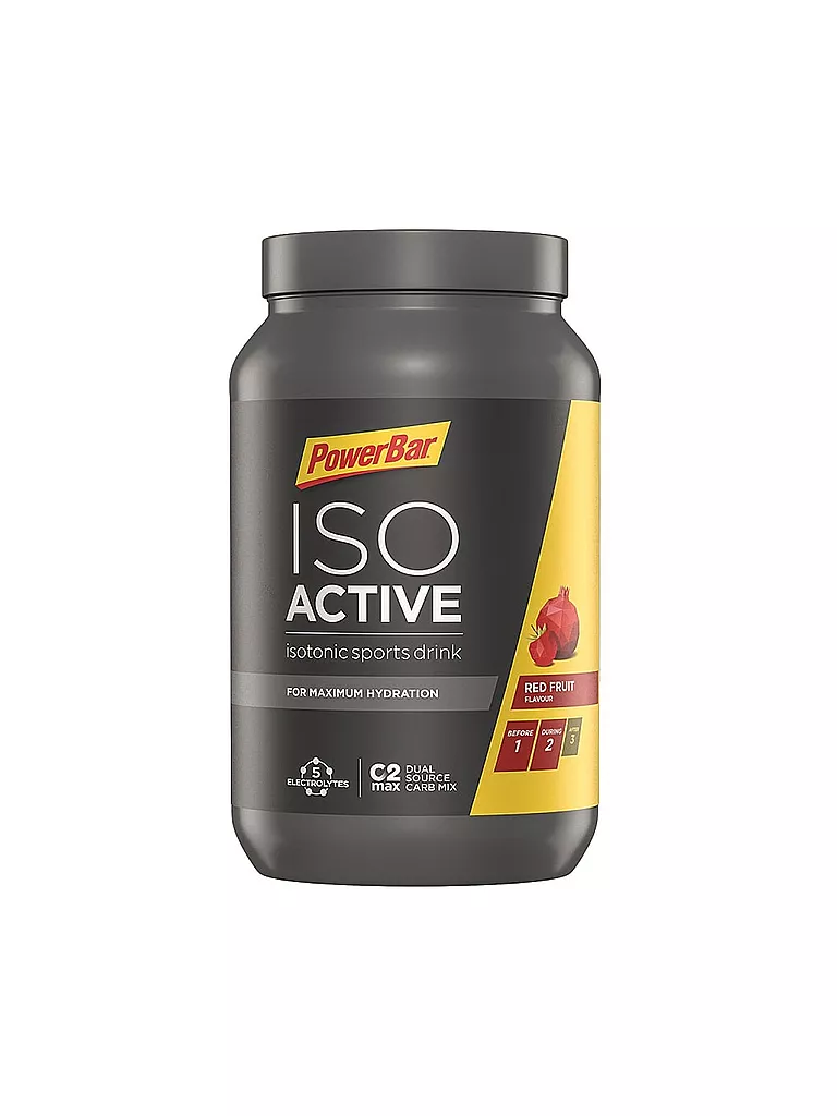 POWER BAR | Bevanda isotonica in polvere Isoactive Red Fruit Punch 1320g | Multicolore