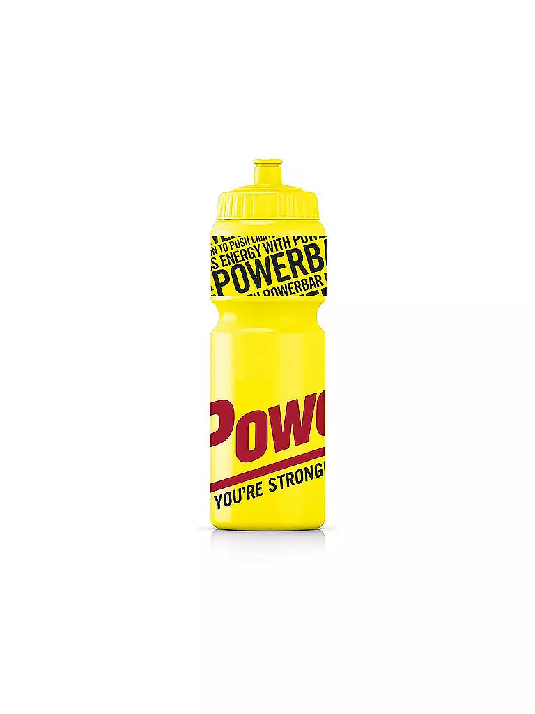 POWER BAR | Borraccia 750ml con laccetto da collo | Giallo