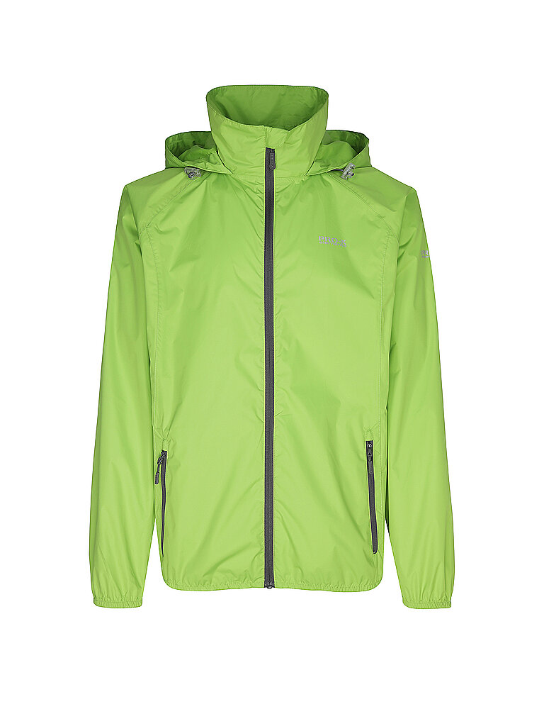 Giacca antipioggia da uomo impacchettabile verde XL