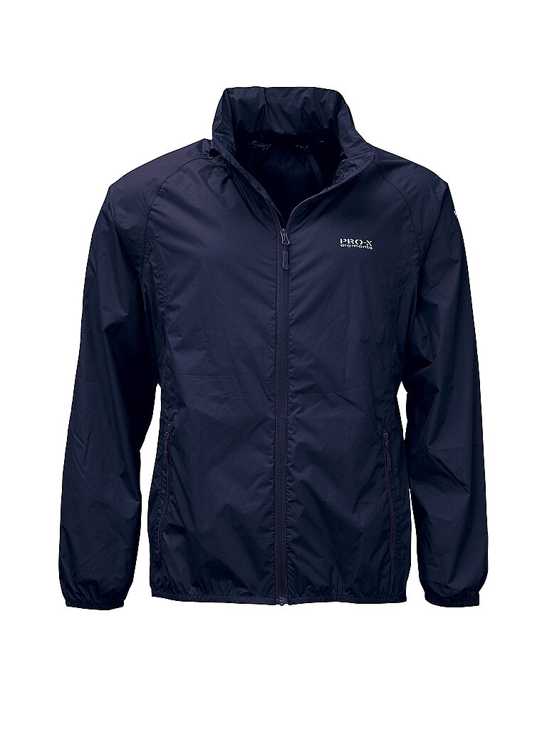 Giacca antipioggia da uomo Packable blu XS