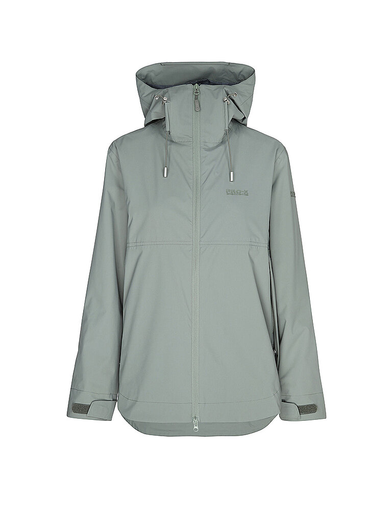 Giacca antipioggia da donna Jessy 2L verde scuro 46