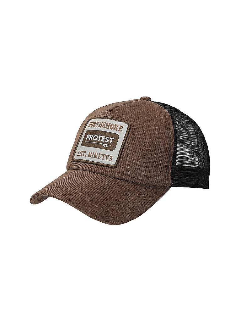 Cappellino da uomo PRTSlogan Cord Trucker marrone 55