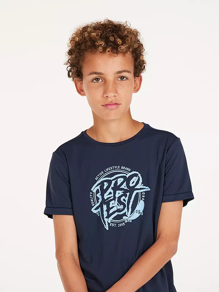 PROTEST | Jungen Lycrashirt PRTISLAND JR | Blu scuro