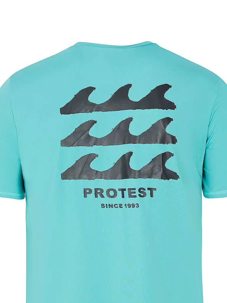 PROTEST | Lycrashirt da uomo PRTDeer Surf | Turchese