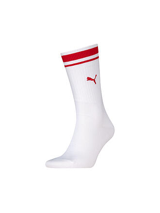PUMA | Calzini casual da uomo Heritage Stripe Crew, confezione da 3
