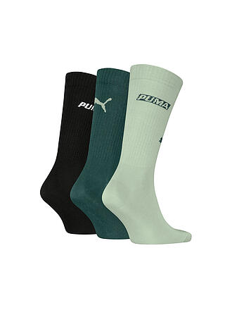 PUMA | Calzini casual da uomo Logo Stacking Crew, confezione da 3 paia
