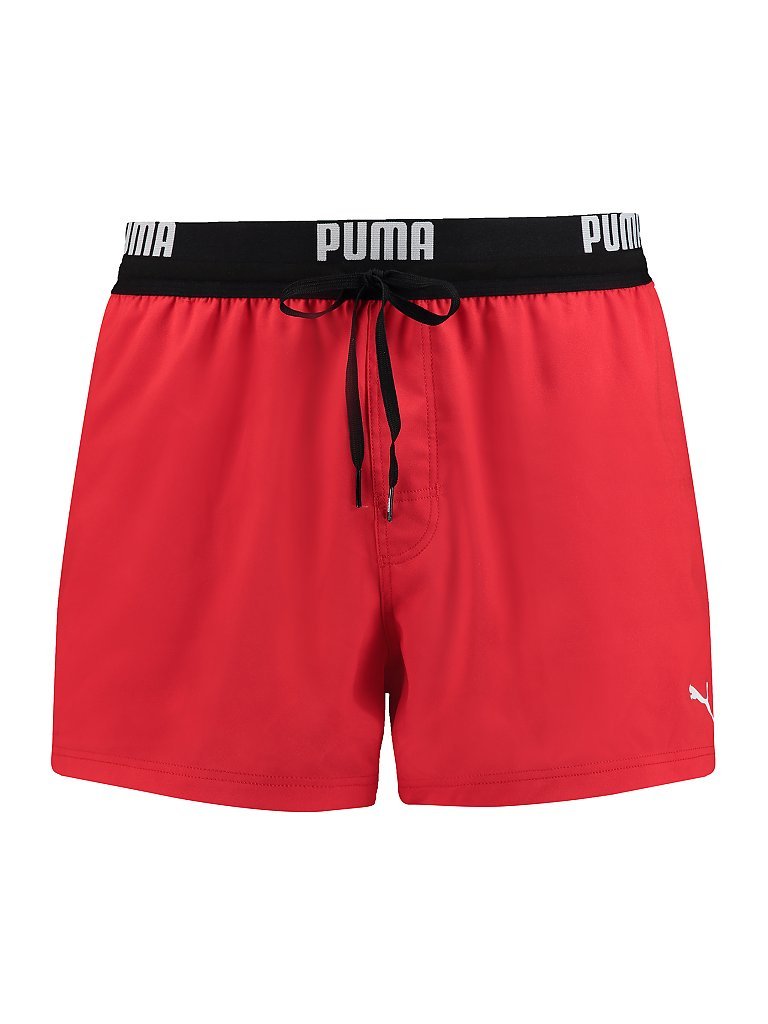 Badeshort da uomo con logo rosso XL