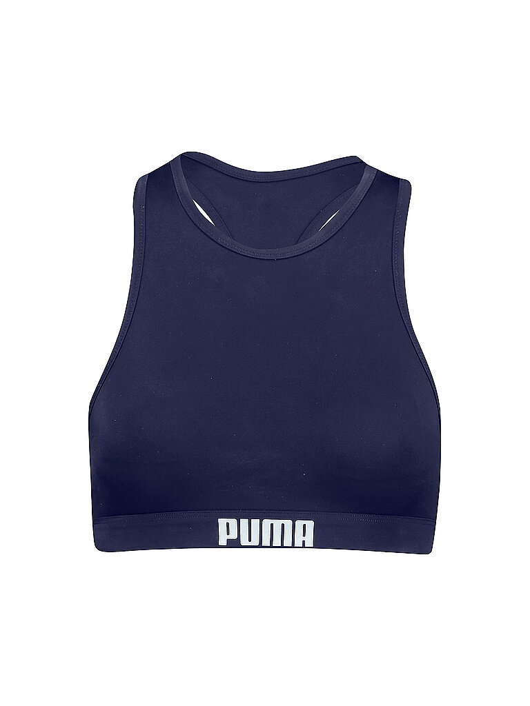 Top bikini racerback da donna blu M