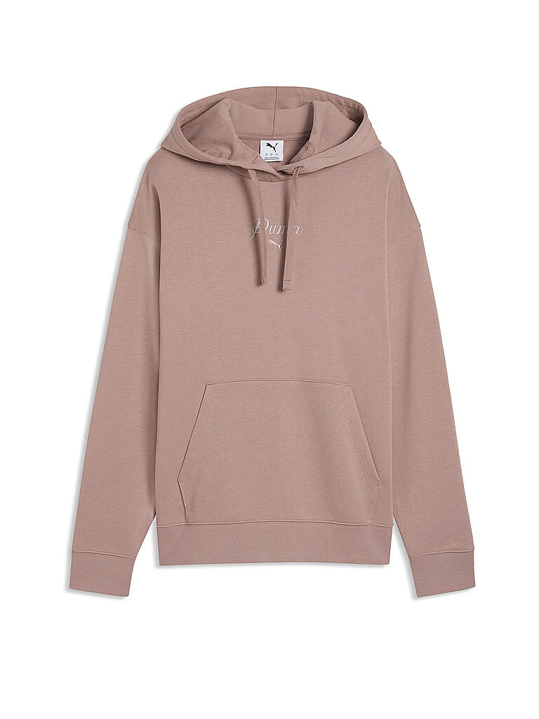 Felpa con cappuccio da donna Ess Script Comfort TR marrone chiaro L