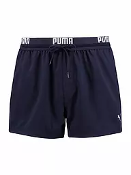 PUMA | Pantaloncini da bagno da uomo con logo | Blu scuro