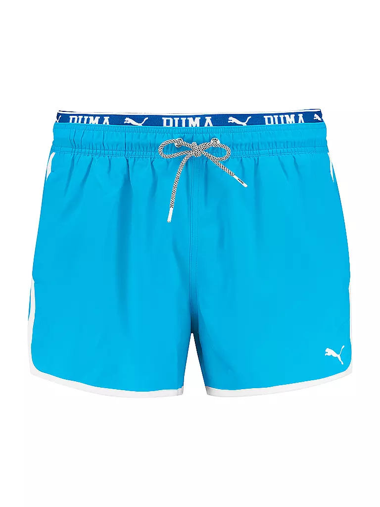 PUMA | Badeshort Track da uomo | Blu chiaro