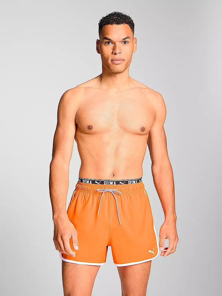 PUMA | Badeshort Track da uomo | Arancione