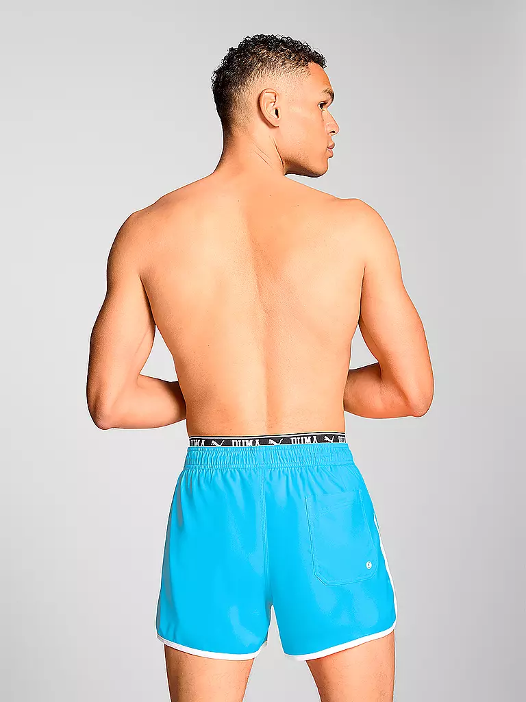 PUMA | Badeshort Track da uomo | Blu chiaro