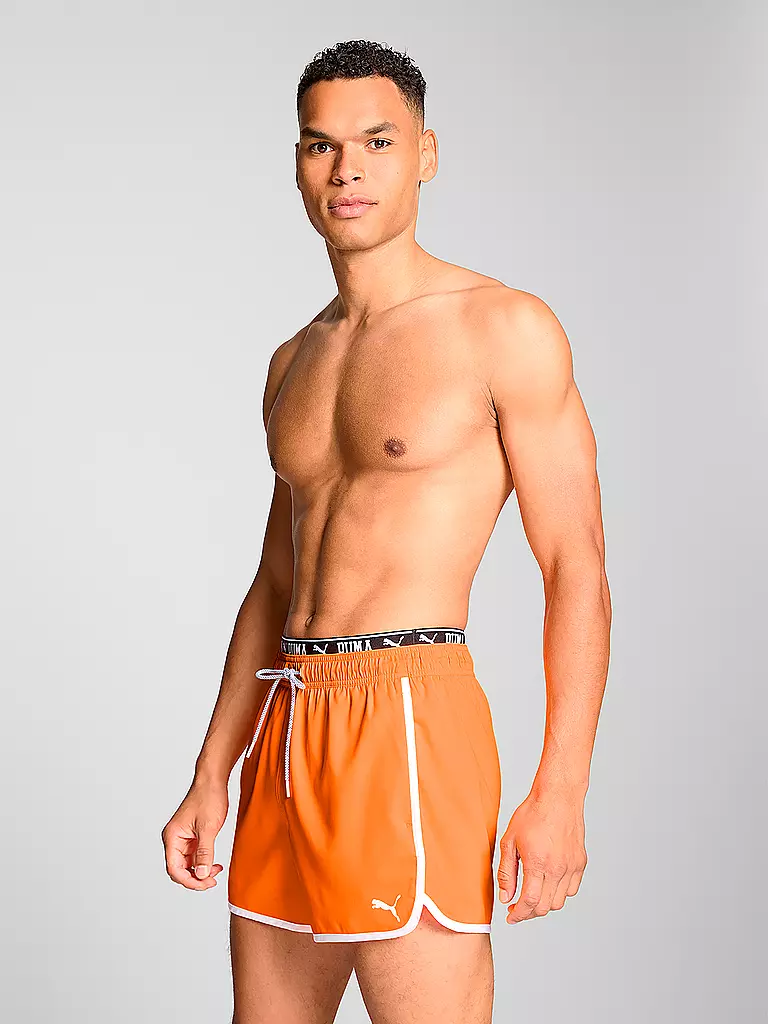 PUMA | Badeshort Track da uomo | Arancione