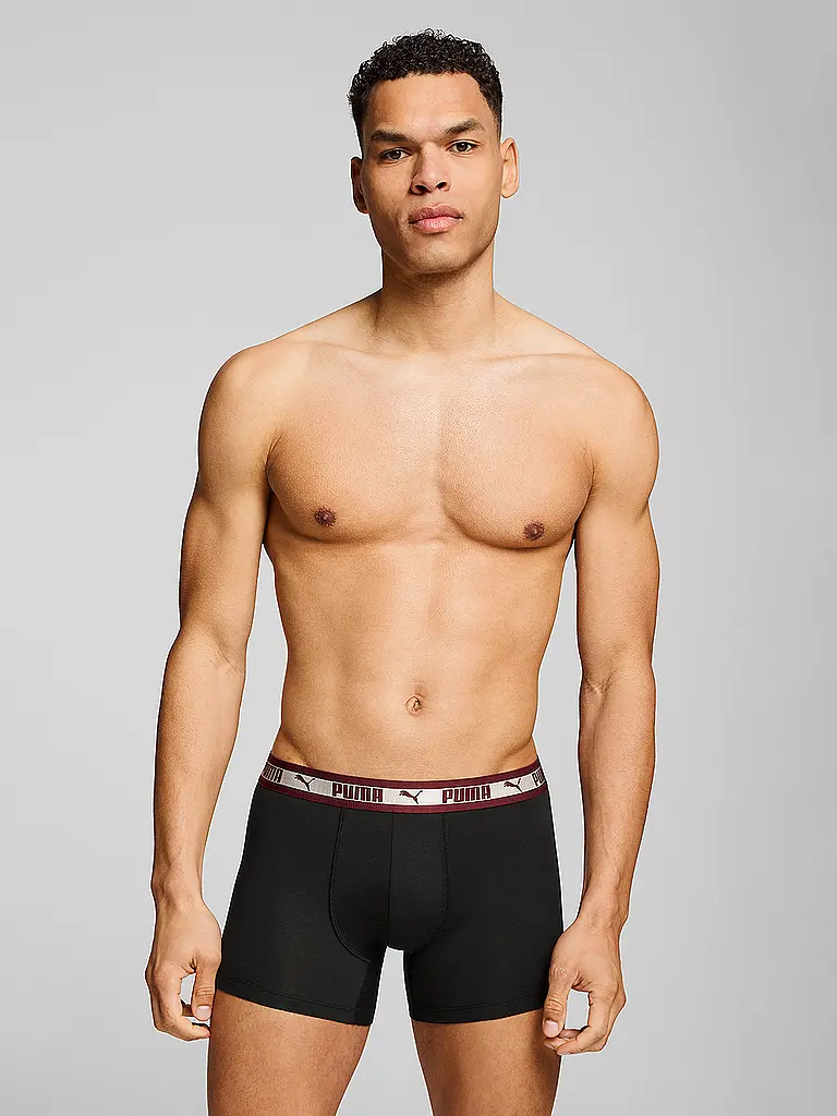 PUMA | Boxer da uomo con elastico in vita cromatico, confezione da 2 |