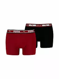 PUMA | Boxer da uomo, confezione da 2 | Rosso scuro